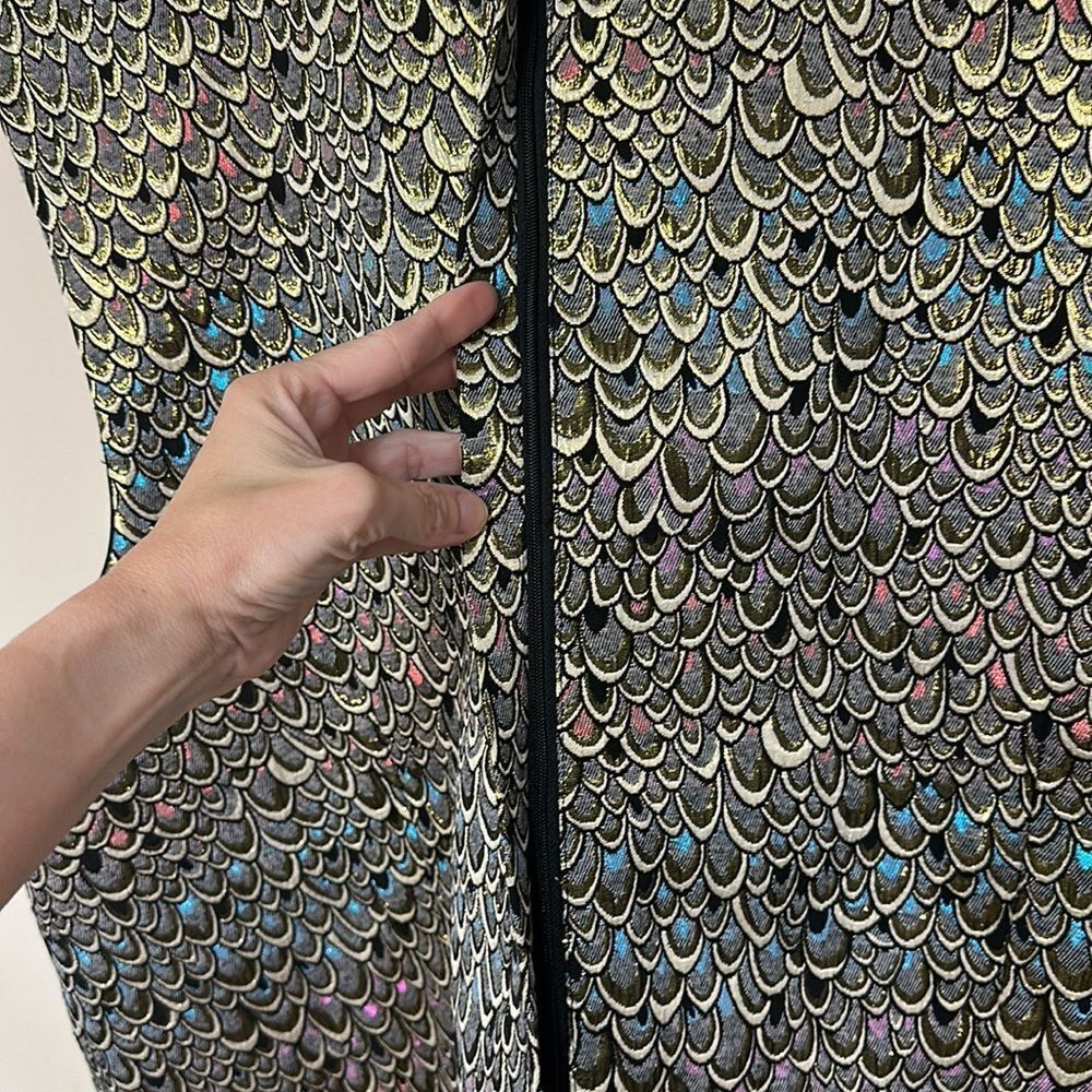 Modcloth Multicolor Scallop Pattern Top - image 6